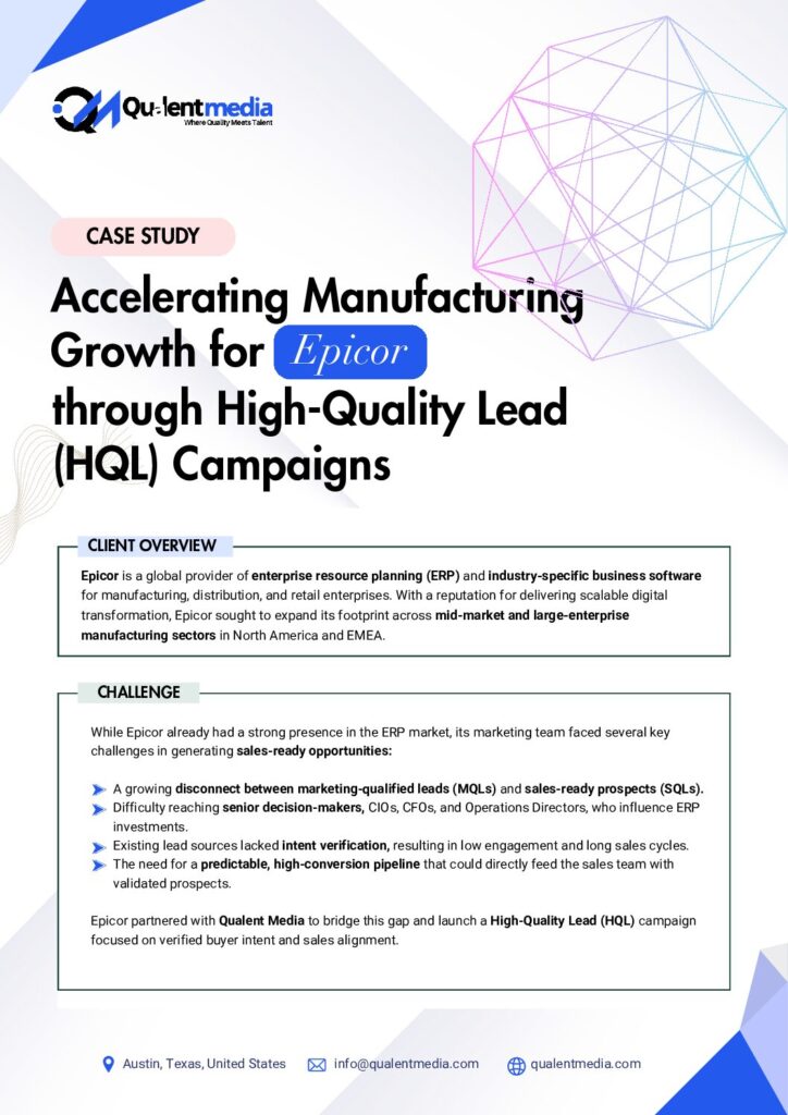 Cover of the Epicor HQL generation case study