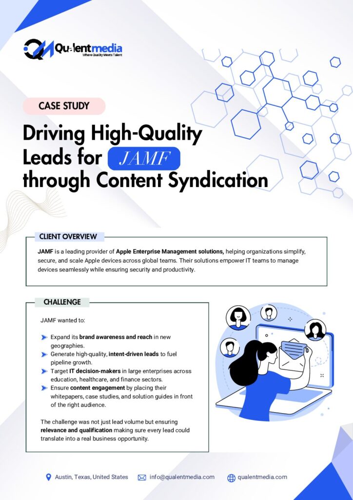 Cover of the JAMF Content syndication case study