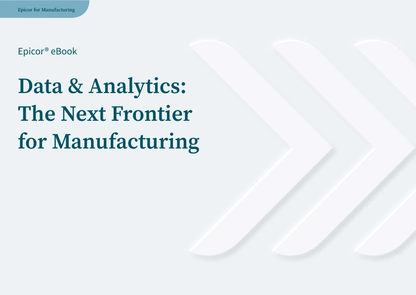 Data & Analytics: The Next Frontier for Manufacturing PDF cover