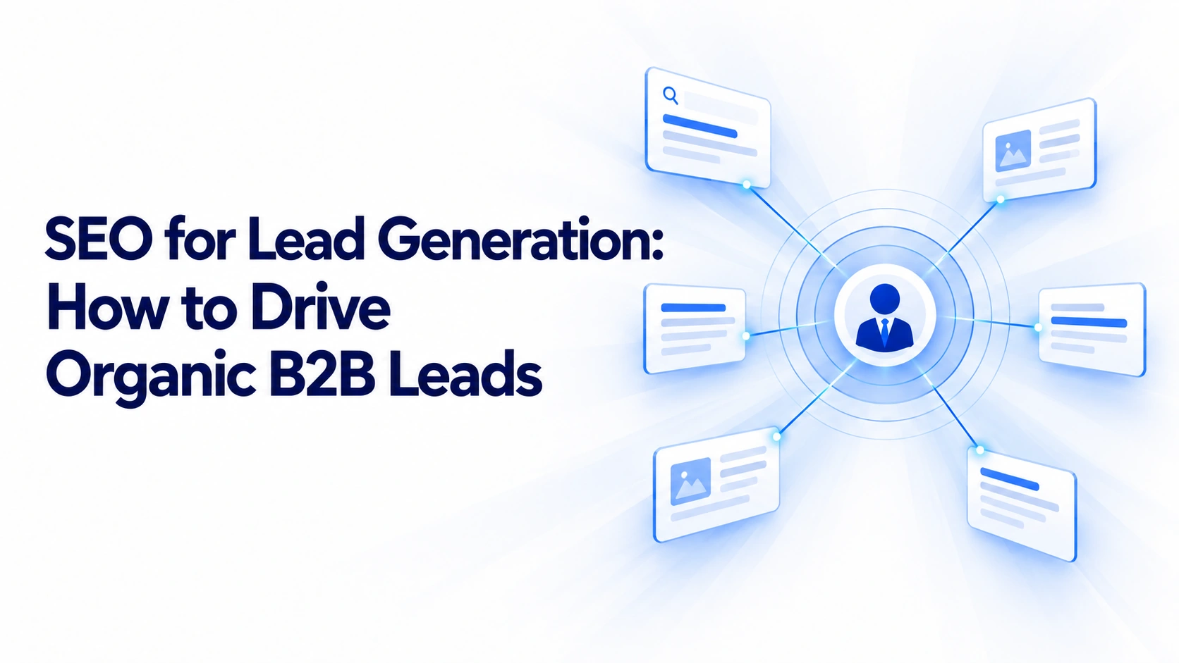 SEO-to-lead blueprint infographic